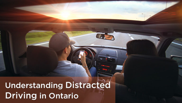 What's the fine for distracted driving in Ontario?
