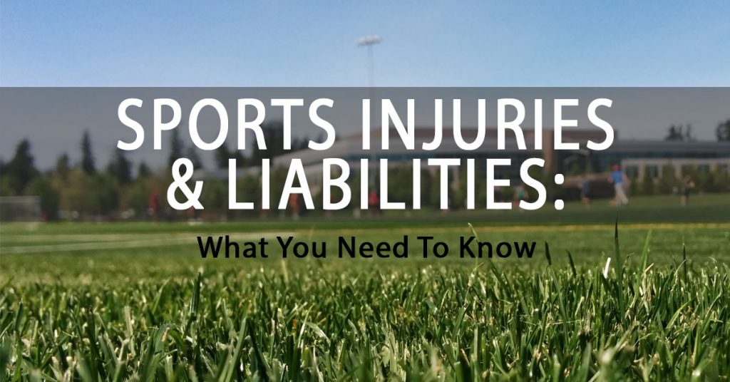 Sports Injuries and Liabilities, Injury claims, lawsuits, liability insurance