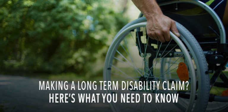 Man in wheelchair outside. Long term disability claims in Ontario. Contact Conte and Associates, personal injury lawyers, located in Whitby and Vaughan.
