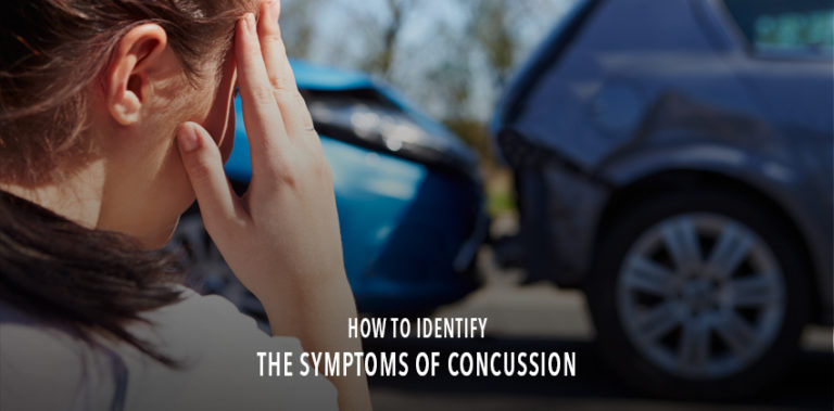How to identify symptoms of a concussion after a car accident.